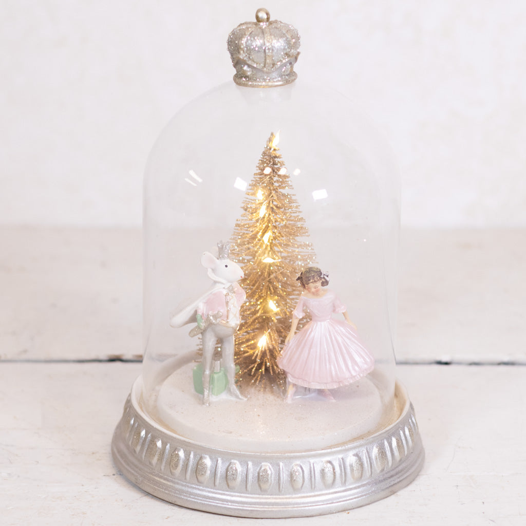 LED Battery Operated Sweet Dreams Nutcracker Globe