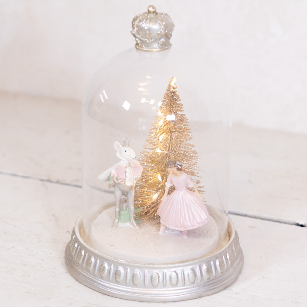 LED Battery Operated Sweet Dreams Nutcracker Globe