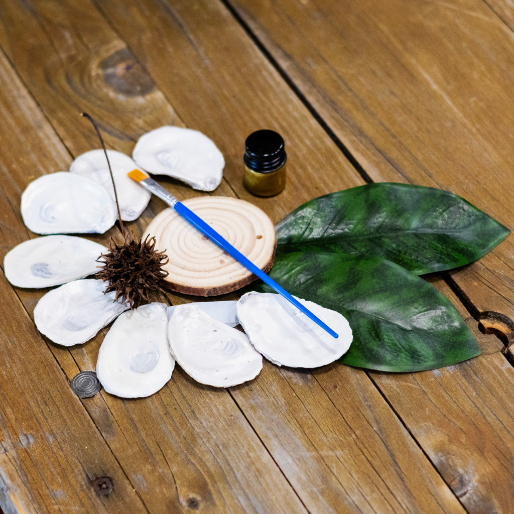 VIRTUAL WORKSHOP | Oyster Shell Magnolia Flower Kit in Gift Box