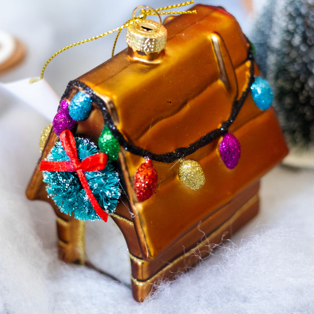 Festive Doghouse Ornament