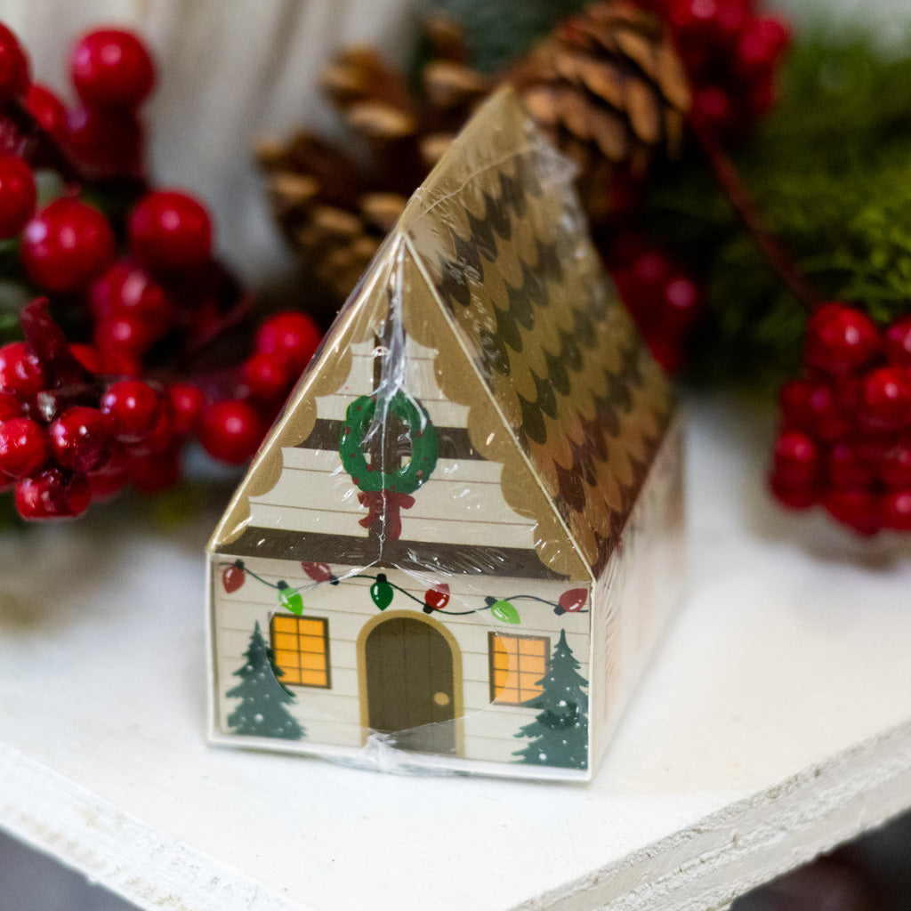 Safety Matches in House Shaped Matchbox Brown Roof