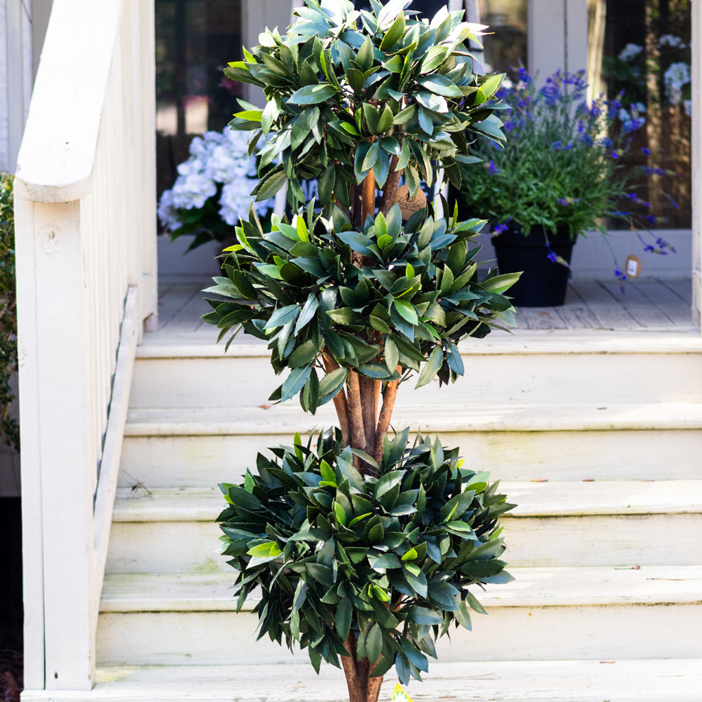 UV Bay Laurel Triple Ball Topiary 60"