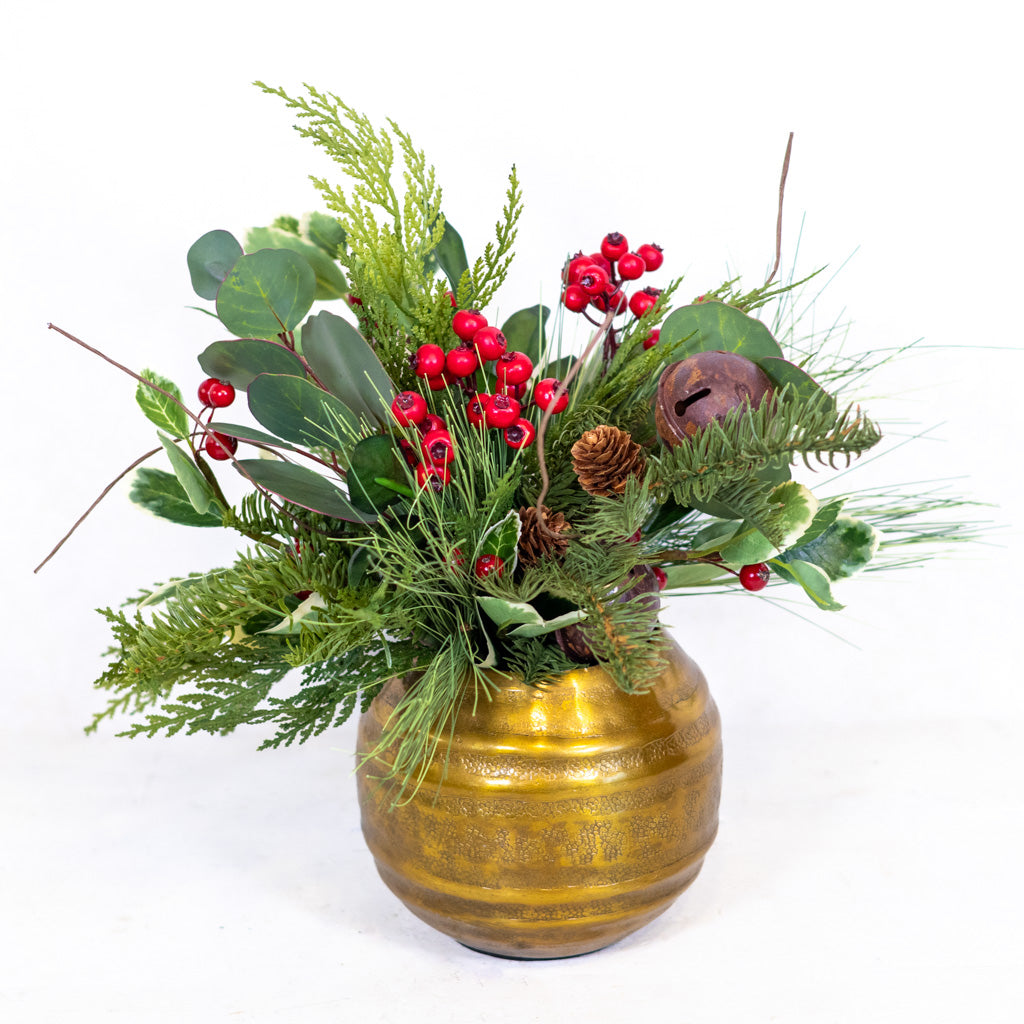 Jingle Bell Holiday Petite Bouquet Drop In