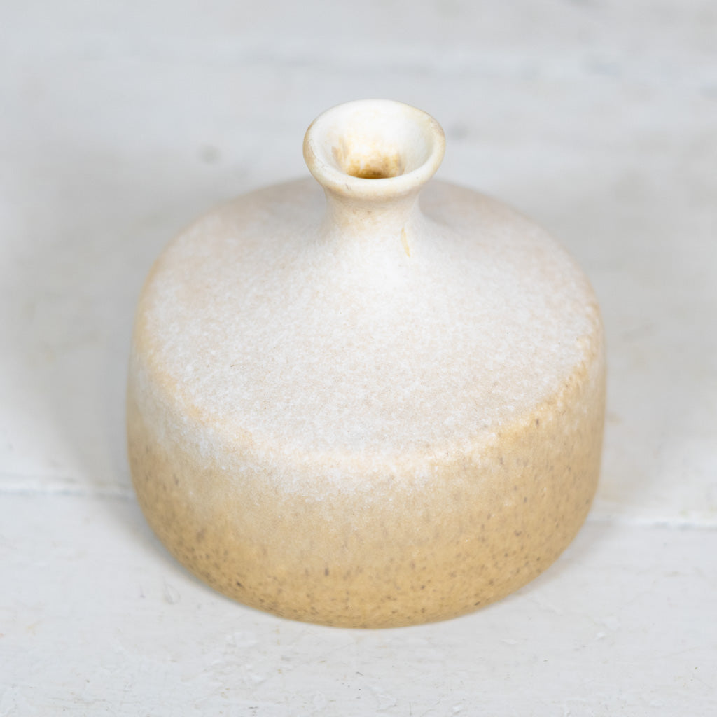 Stoneware Inkwell Vase Cream