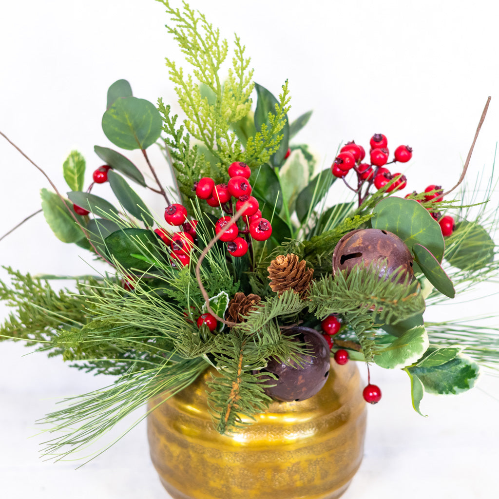 Jingle Bell Holiday Petite Bouquet Drop In