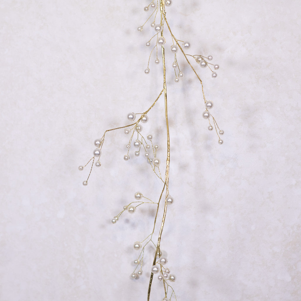 Pearl White Gold Garland