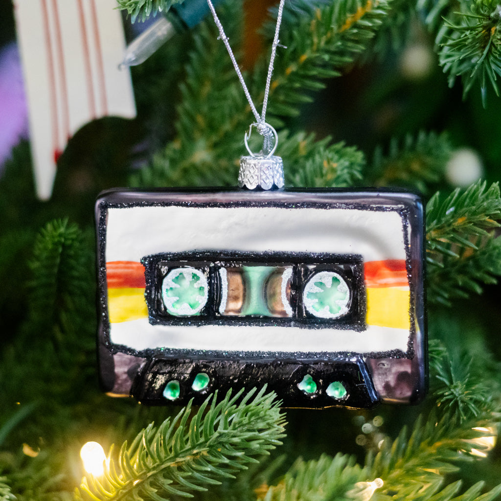 Mixtape Glass Ornament