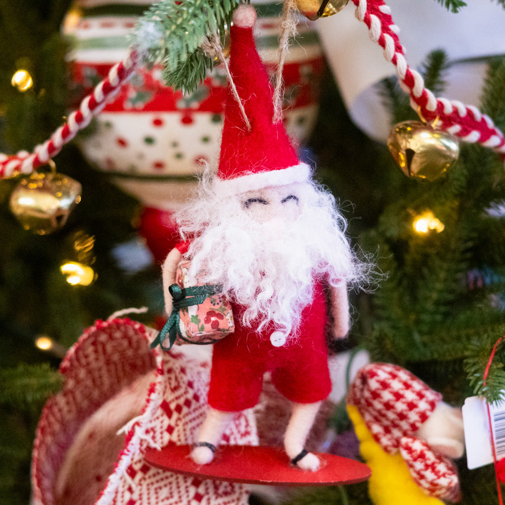 Beach Santa with Present
