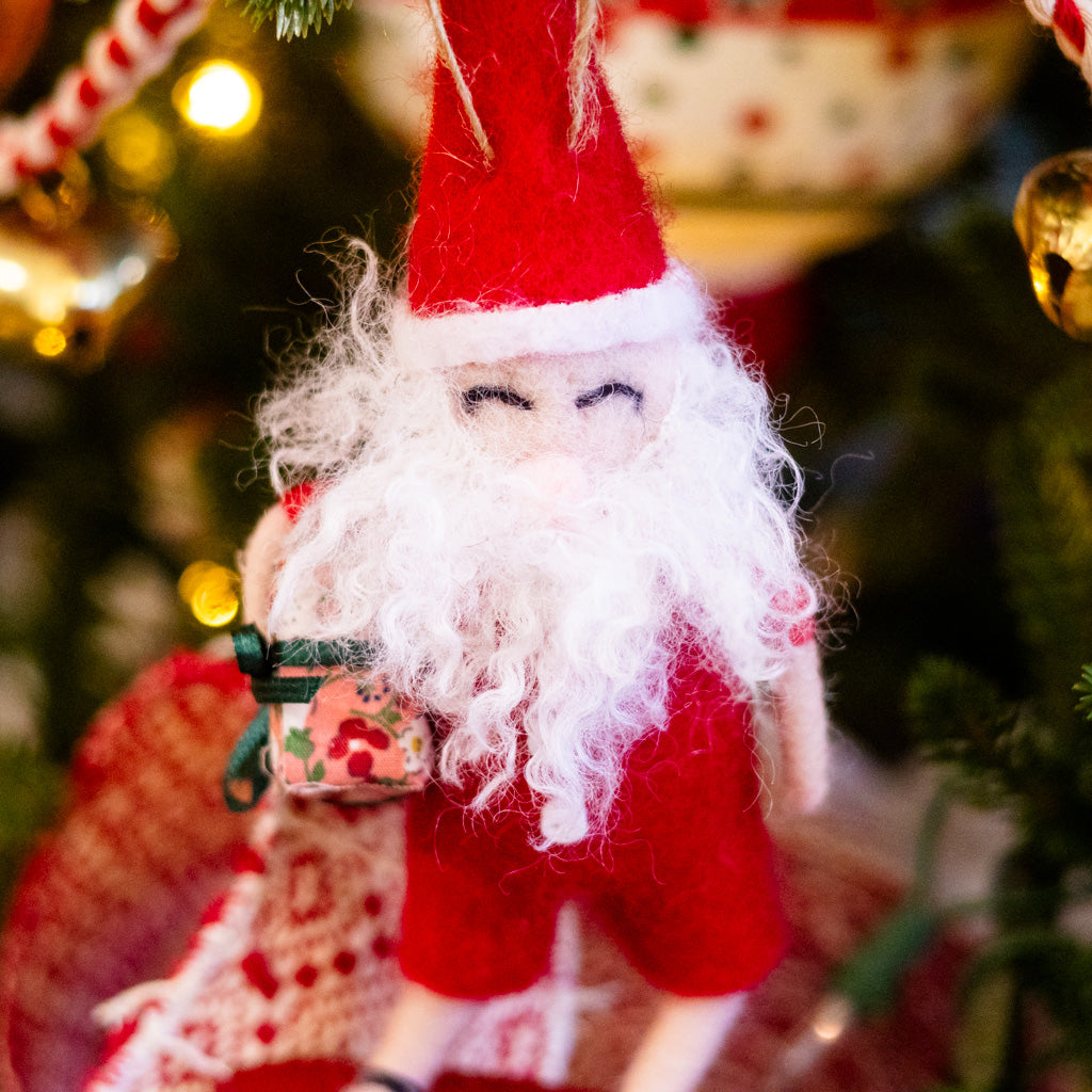 Beach Santa with Present