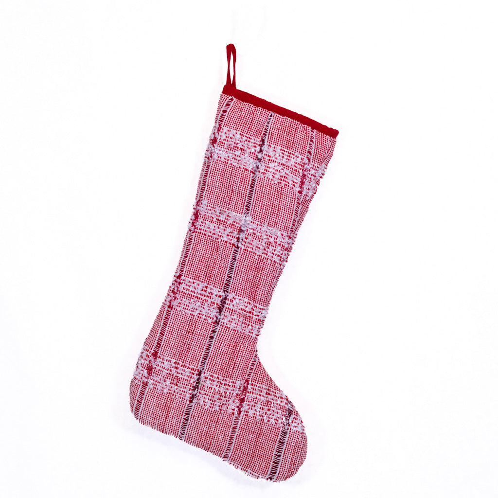 Cotton Red White Stocking