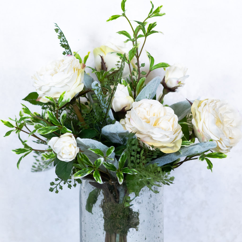 White Knockout Peony Bouquet