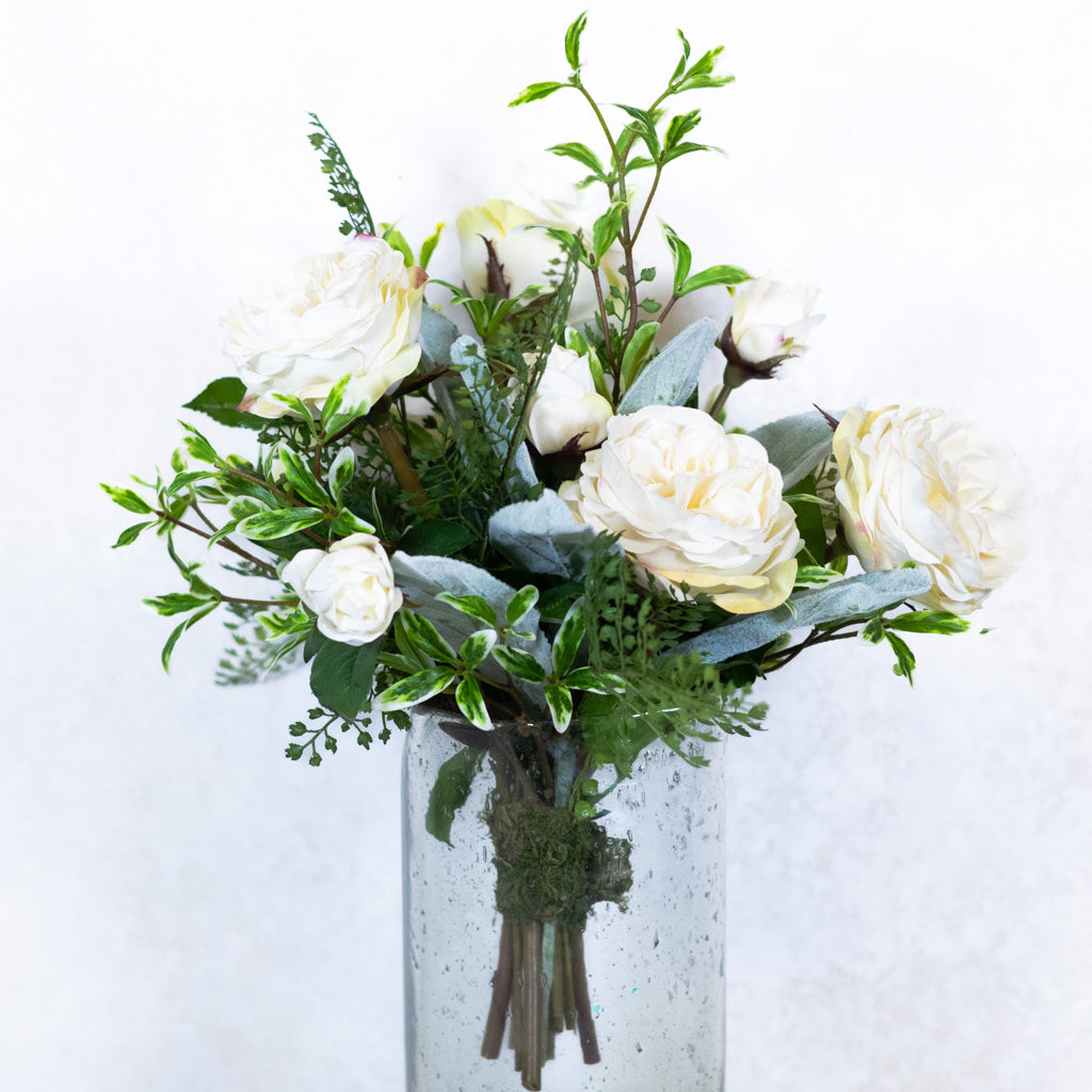 White Knockout Peony Bouquet