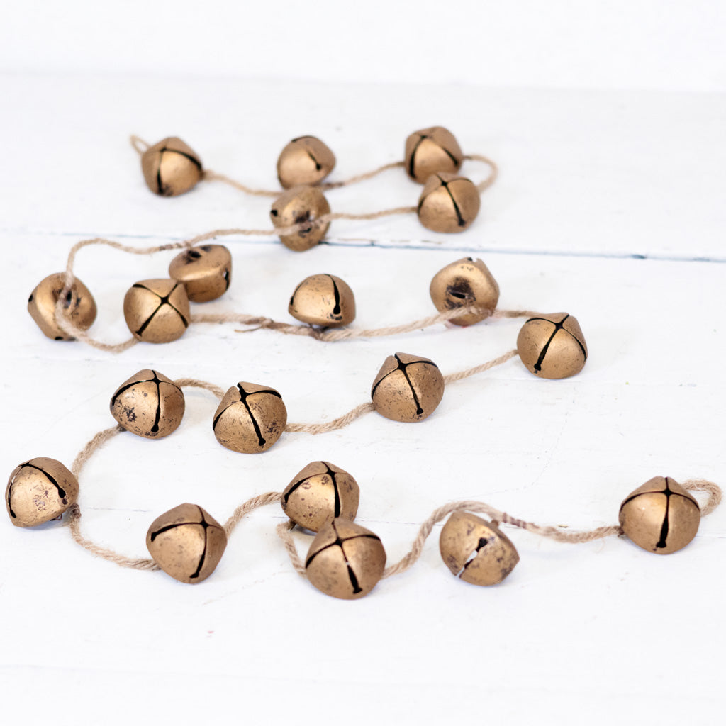 Small Gold Jingle Bell Garland
