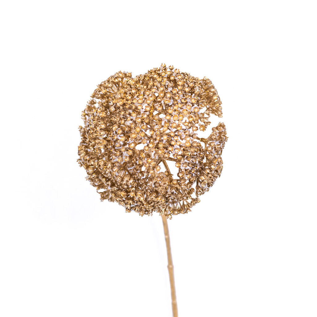 Metallic Gold Achillea Spray