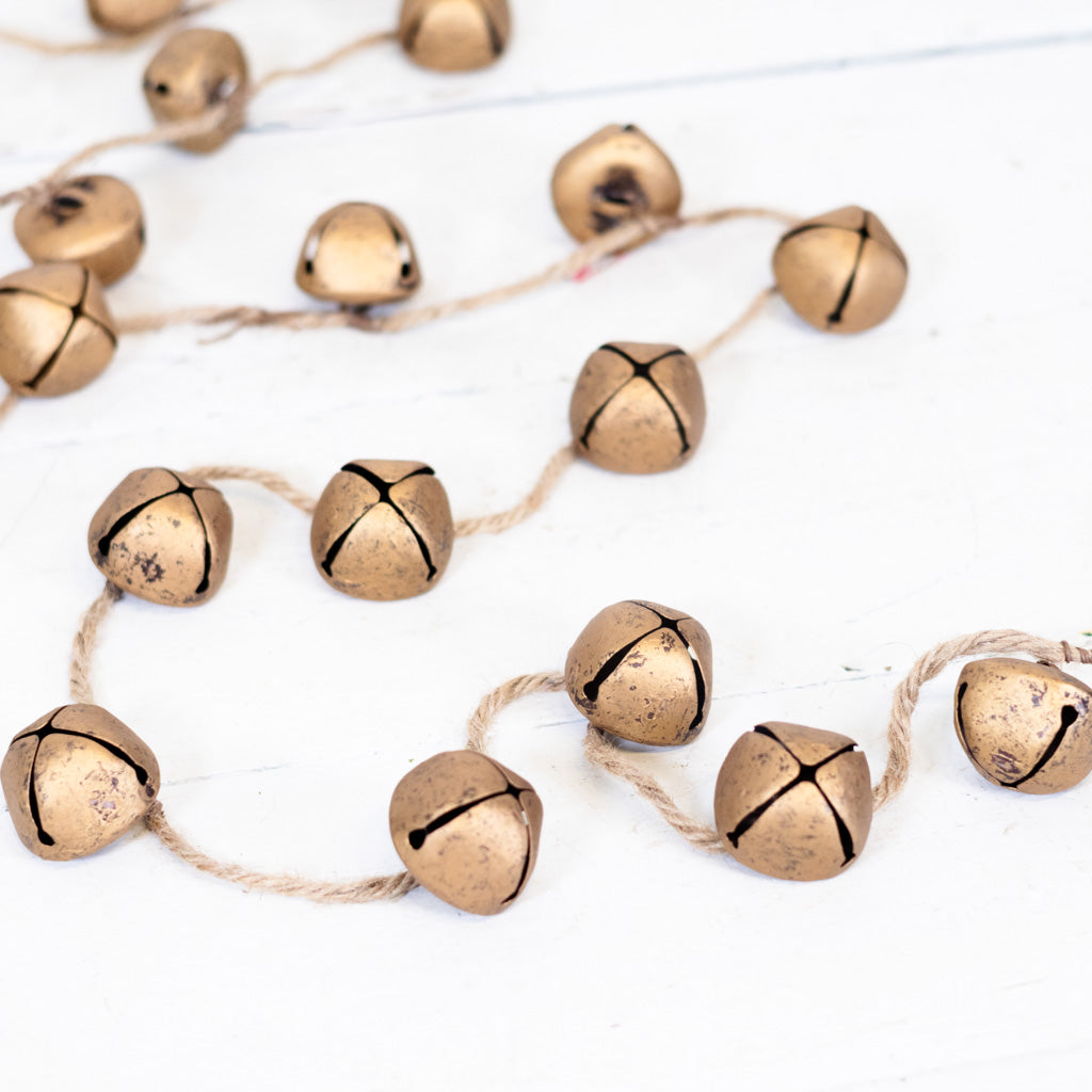 Small Gold Jingle Bell Garland