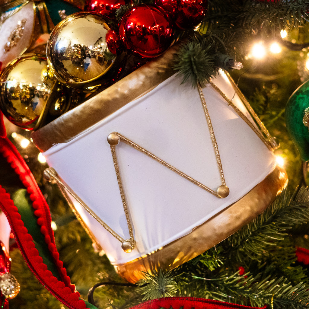 Metal White Drum Container