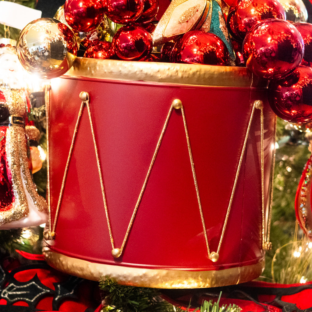 Metal Red Drum Container