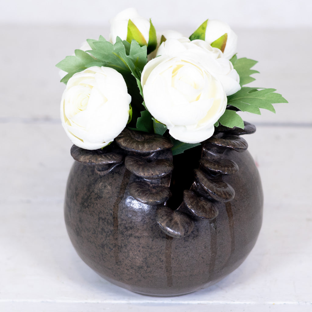 Terracotta Mushroom Pot Brown