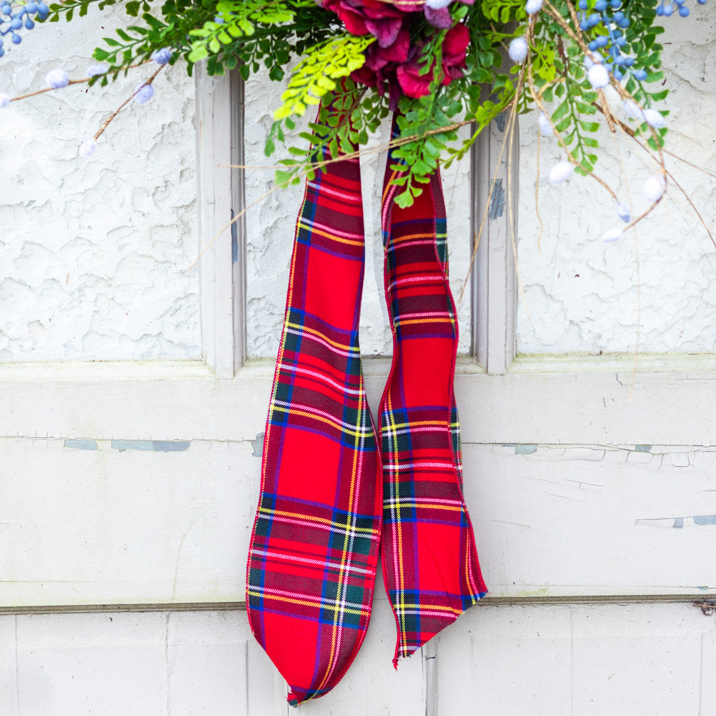 Heritage Wreath with Tartan Sash