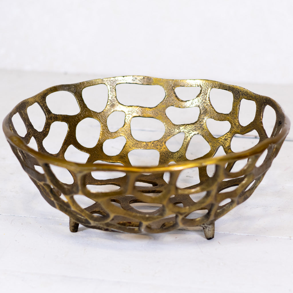 Metal Root Pattern Bowl