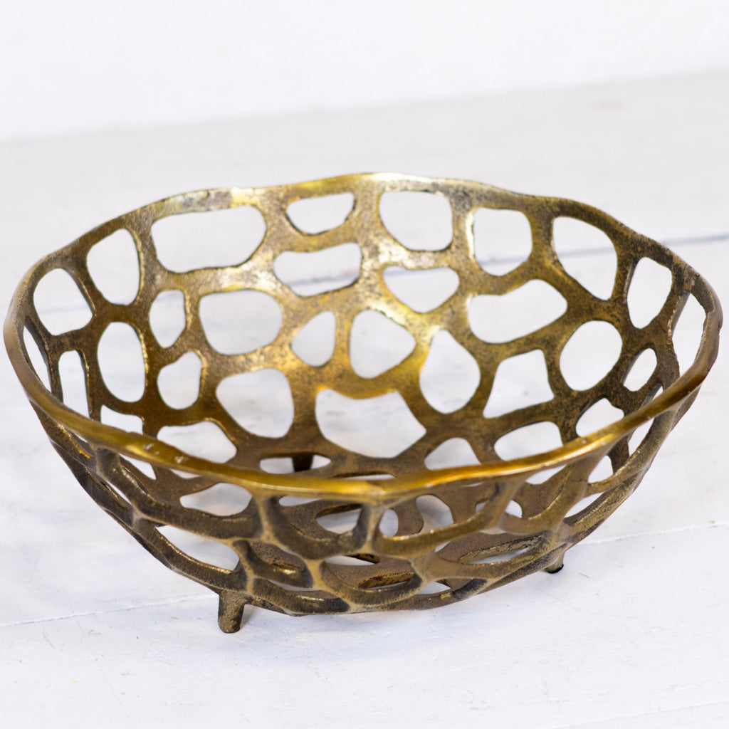 Metal Root Pattern Bowl