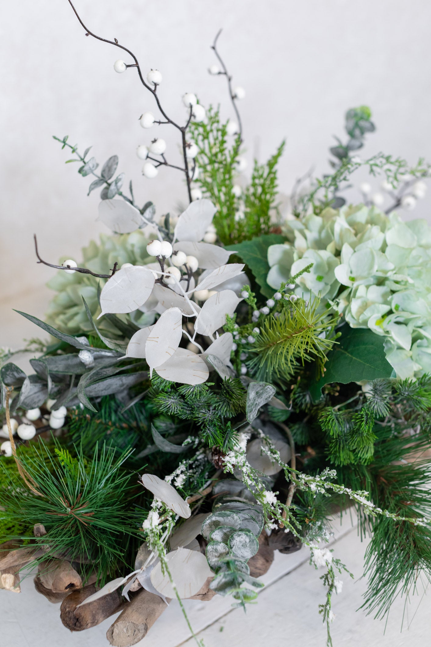 Winter Blues Centerpiece Drop In