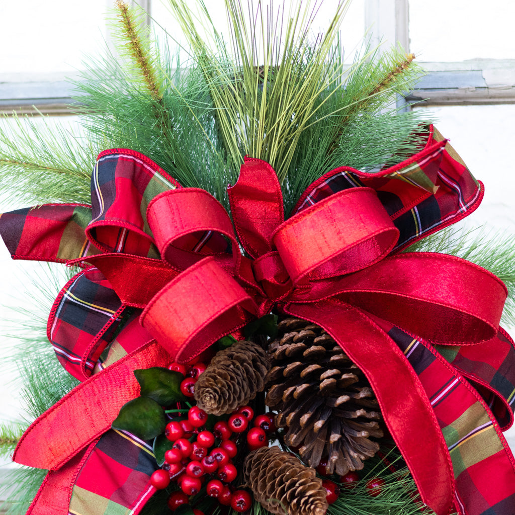 Jingle Bell Holiday Down Drop with Bow