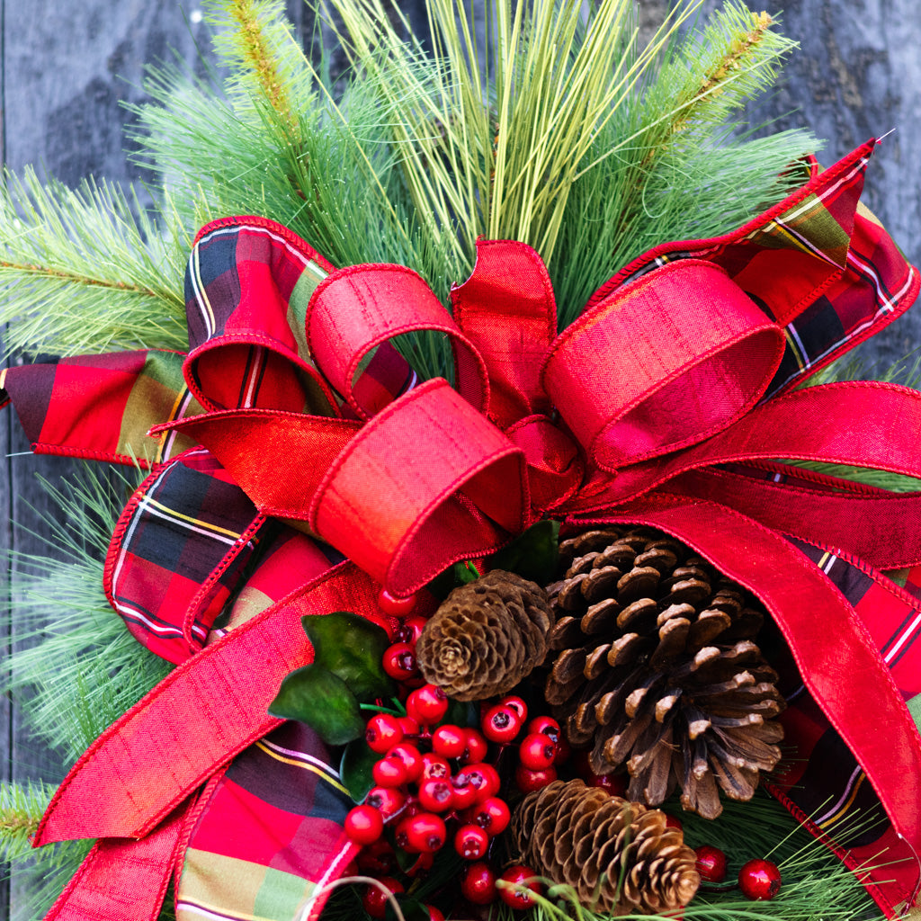 Jingle Bell Holiday Down Drop with Bow