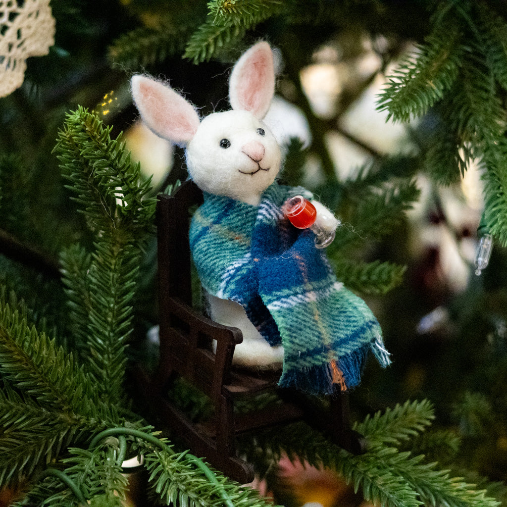 Felt Bunny in Rocking Chair