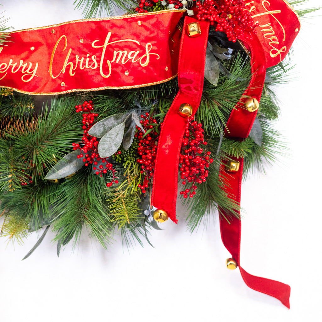 Sleigh Ride Christmas Wreath