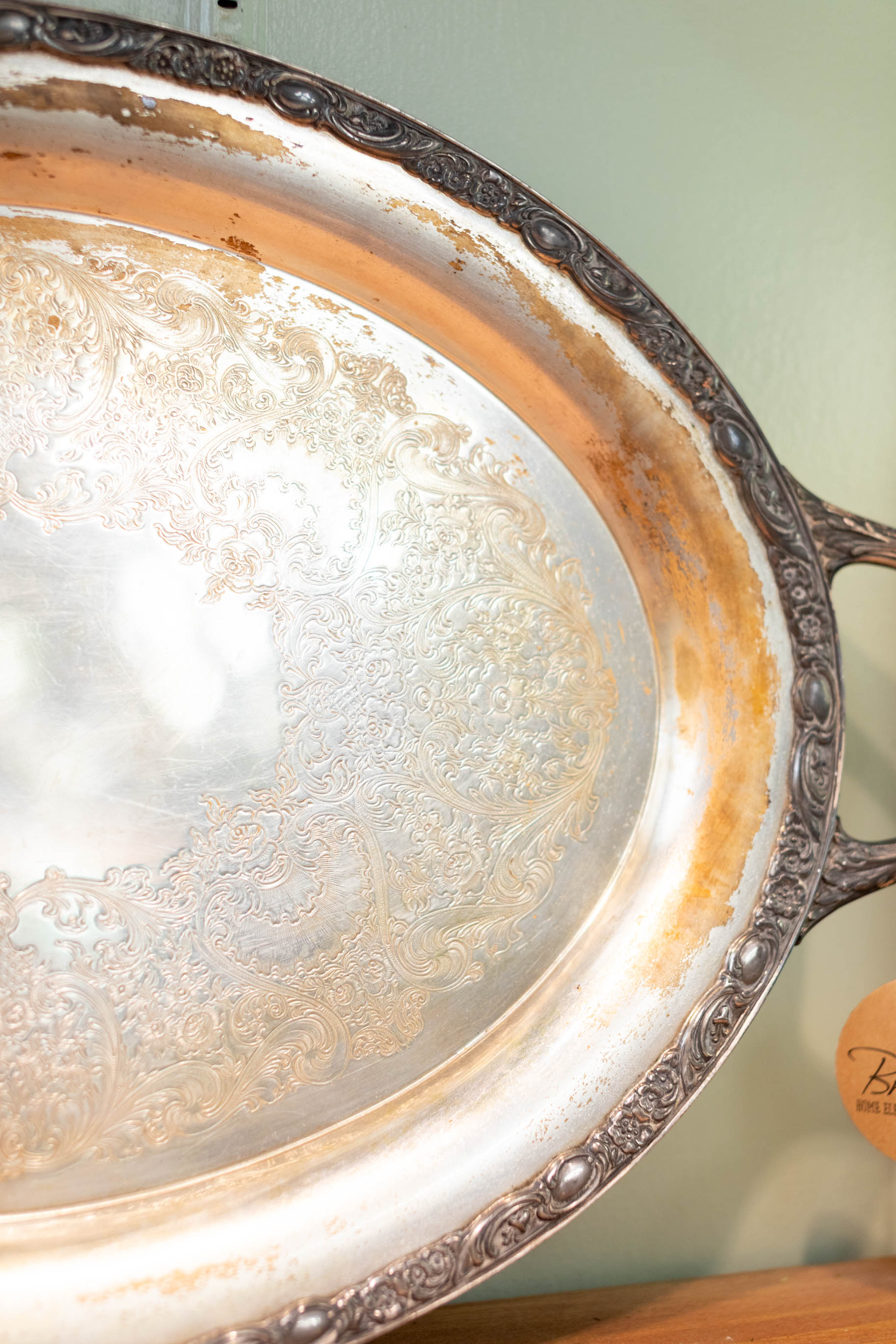 Silver Tray with Handles
