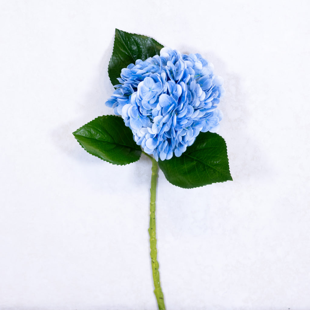 Natural Touch Light Blue Hydrangea Stem