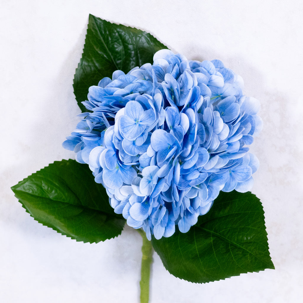 Natural Touch Light Blue Hydrangea Stem
