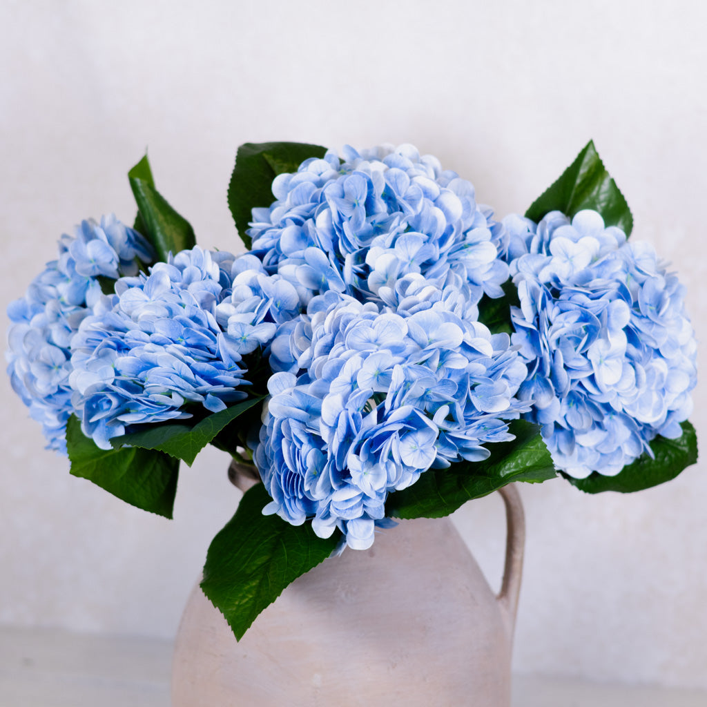Natural Touch Light Blue Hydrangea Stem