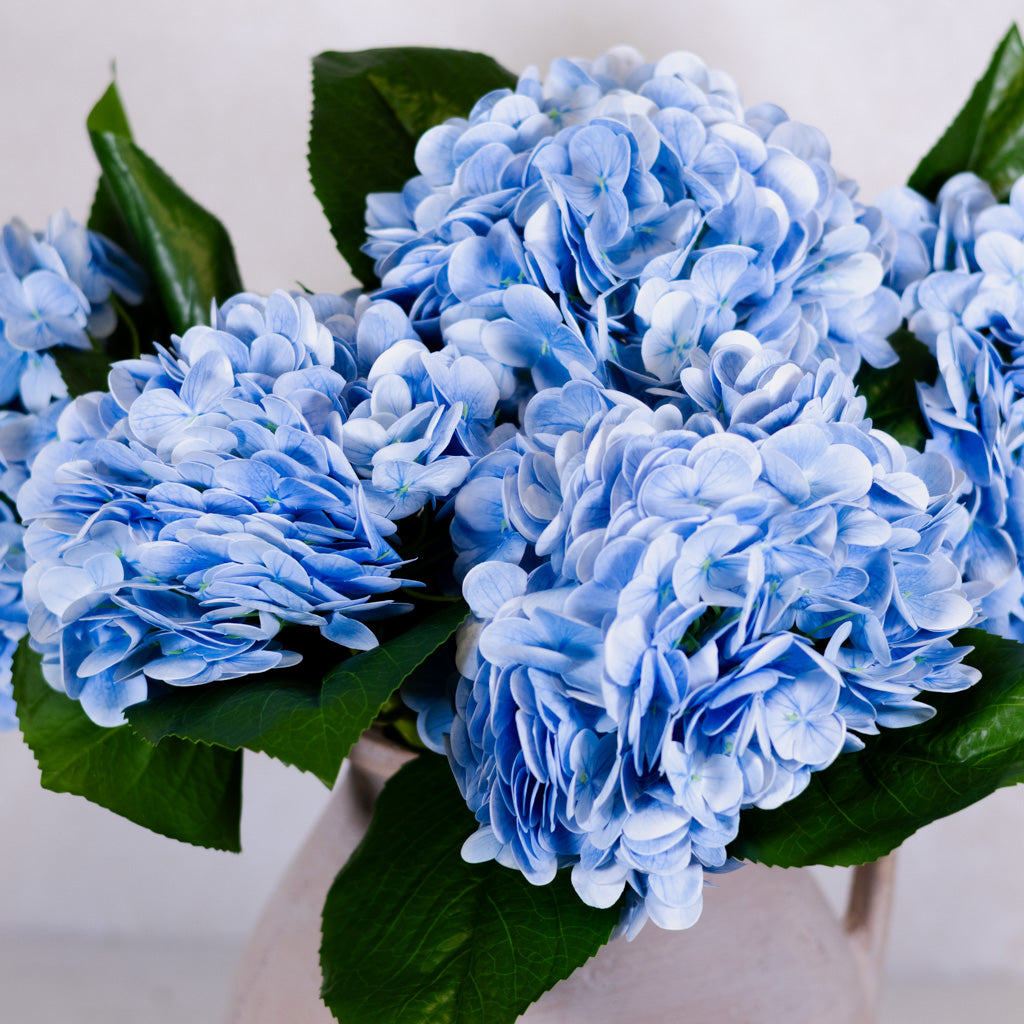 Natural Touch Light Blue Hydrangea Stem