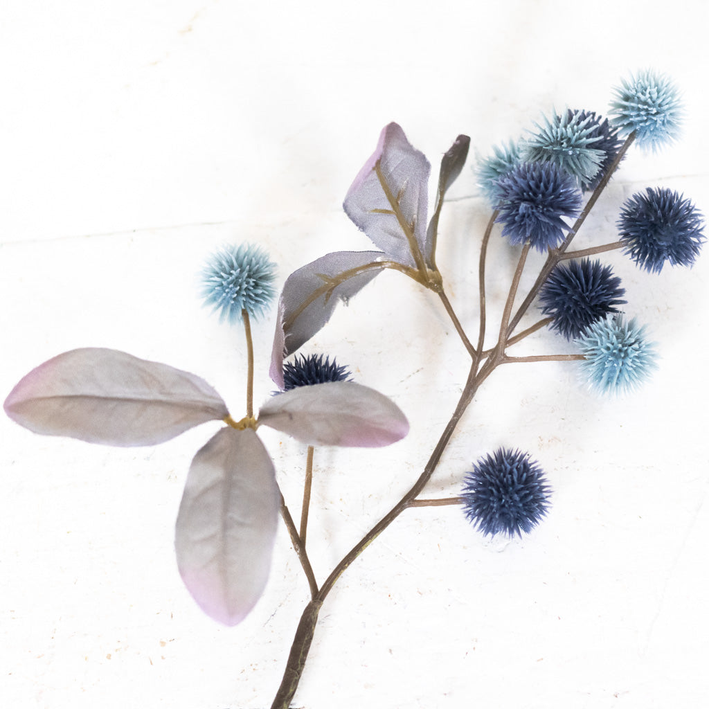 Globe Blue Gray Thistle Spray