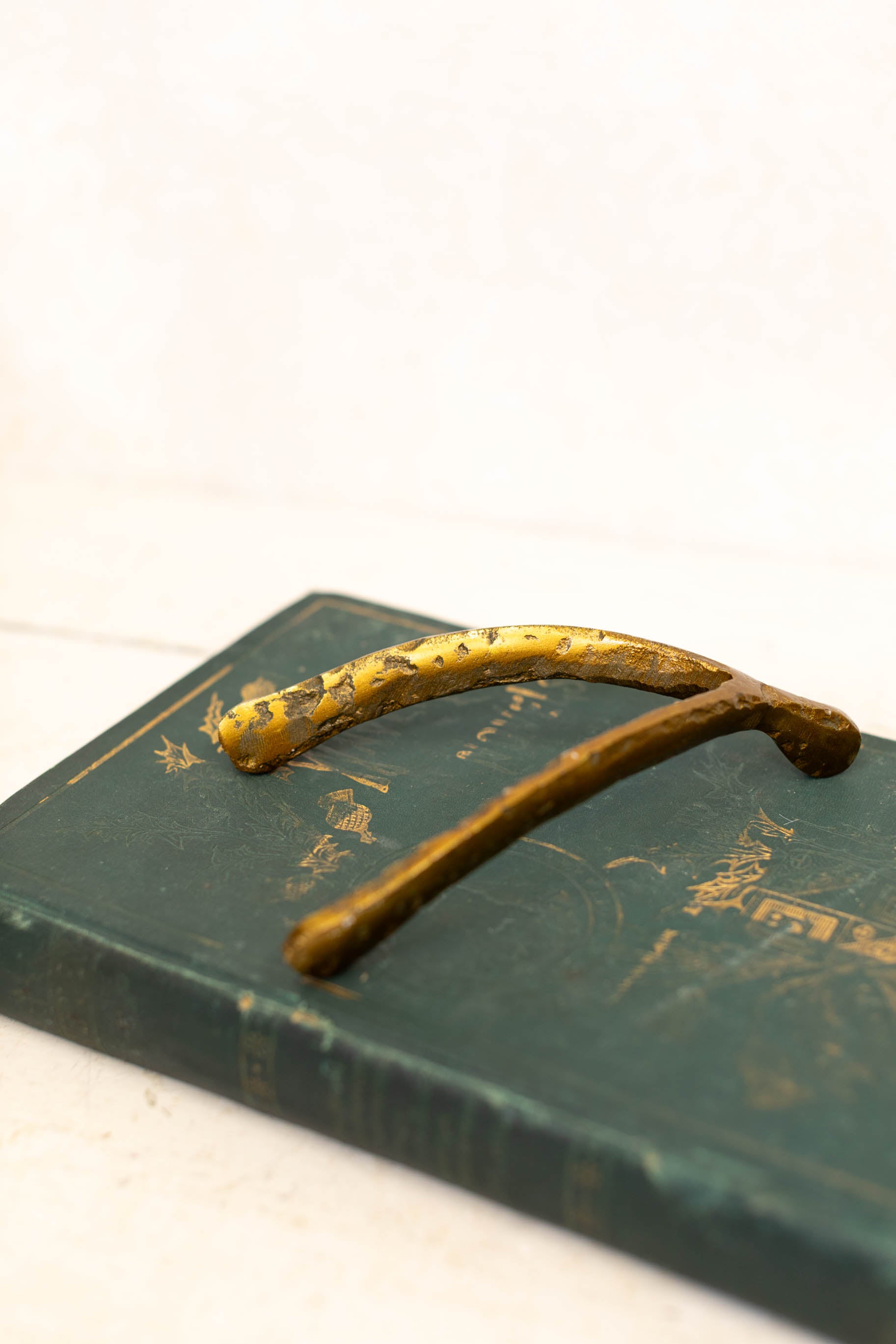 Brass Wishbone Sculpture