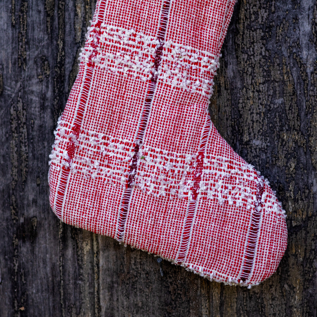 Cotton Red White Stocking