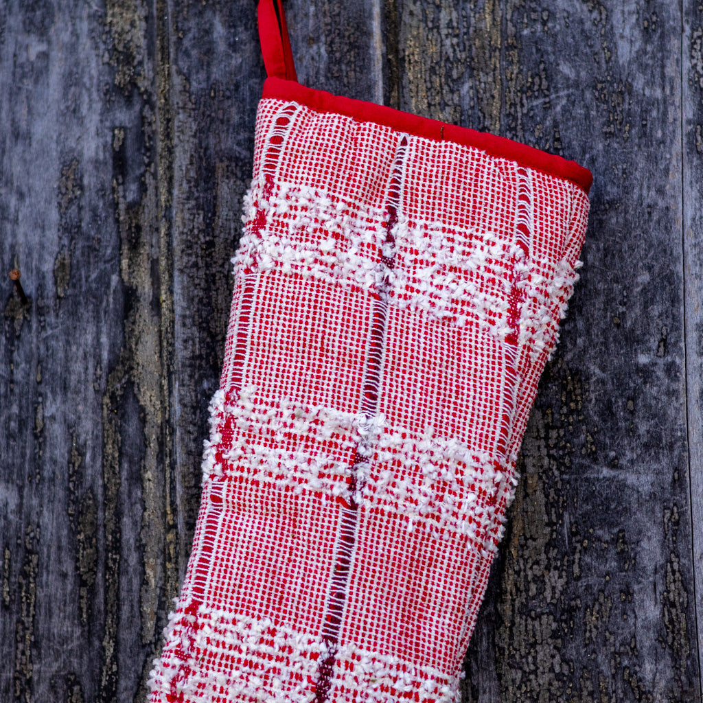 Cotton Red White Stocking