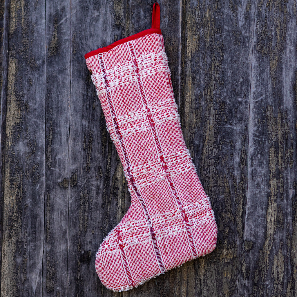 Cotton Red White Stocking