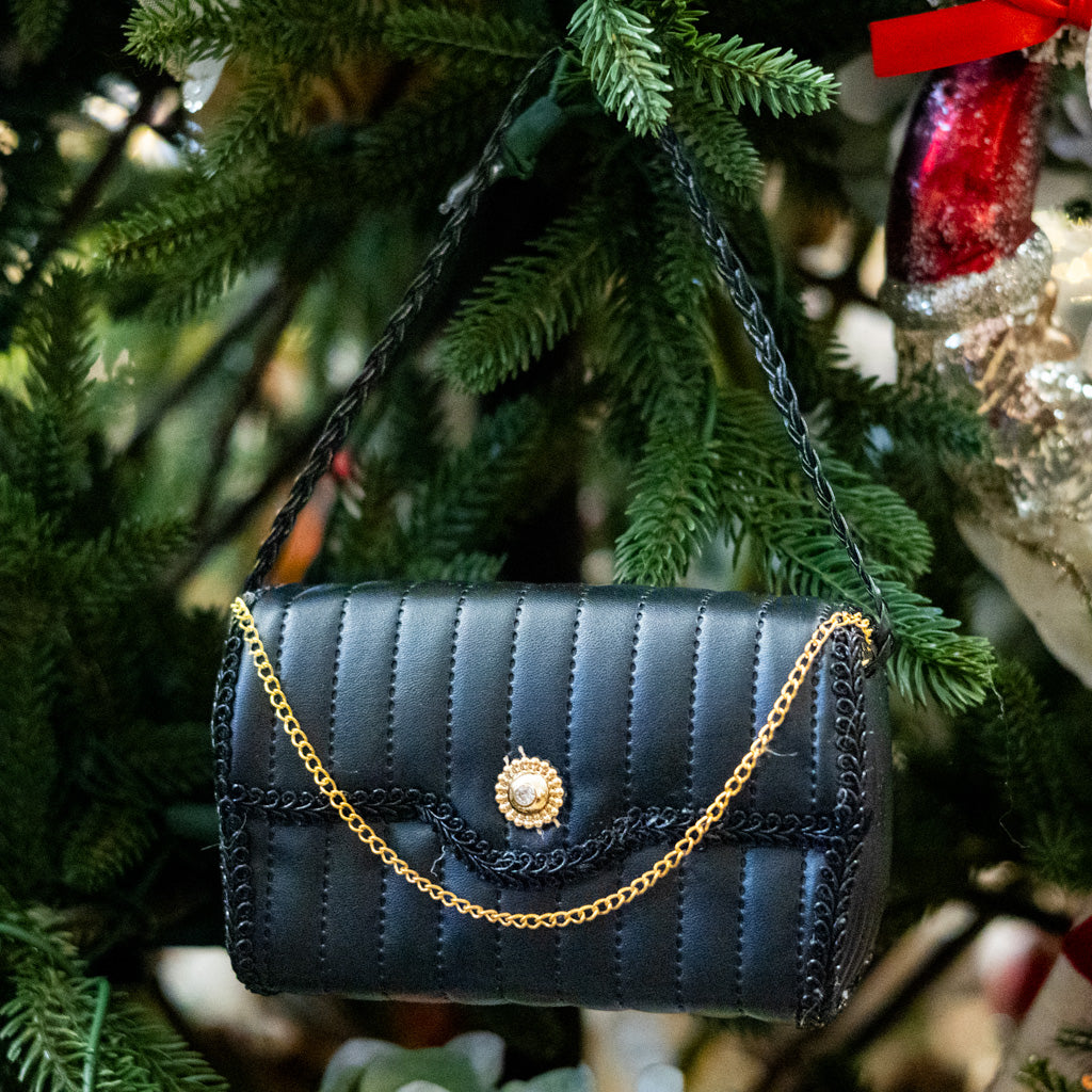 Little Black Purse Ornament