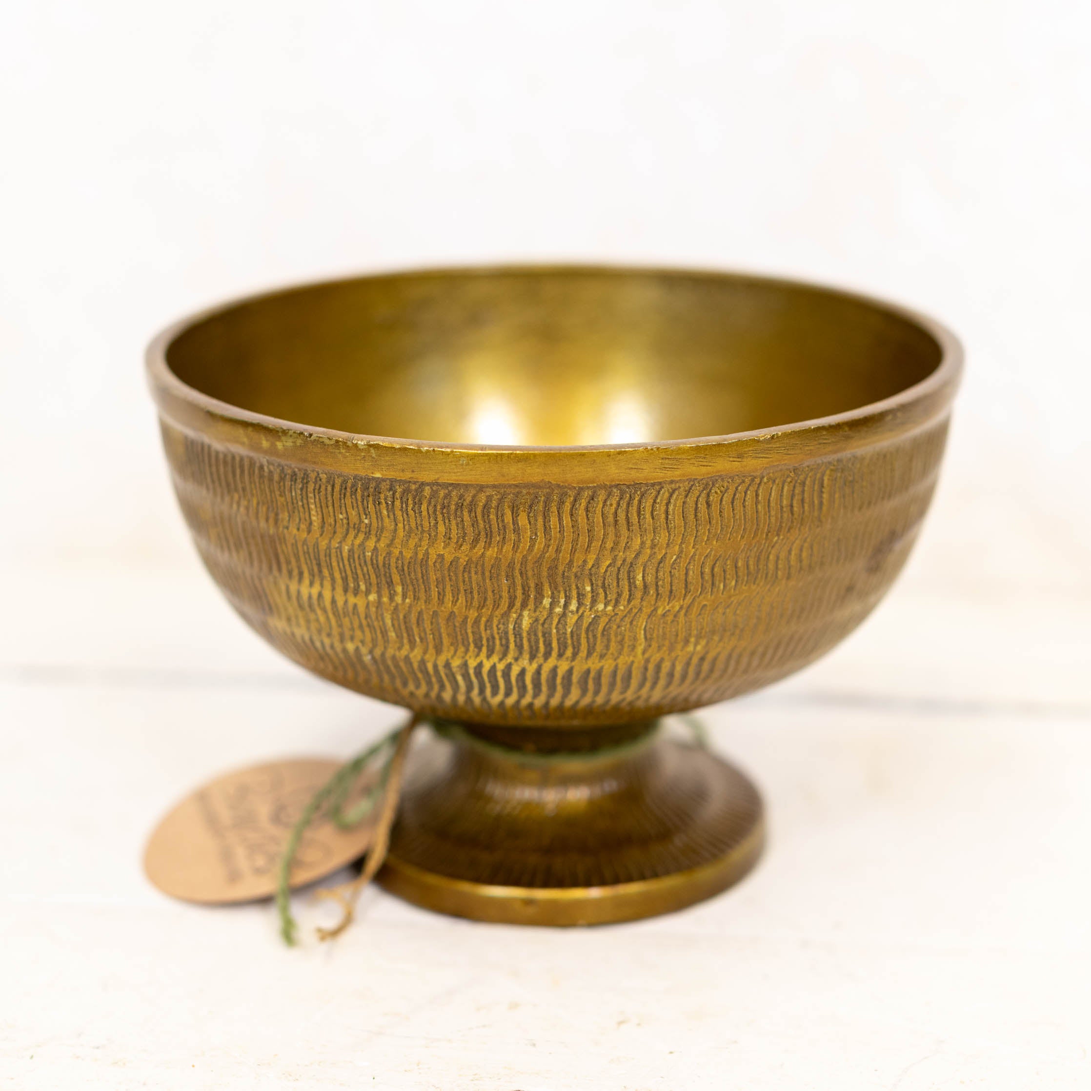 Short Brass Westbrook Compote