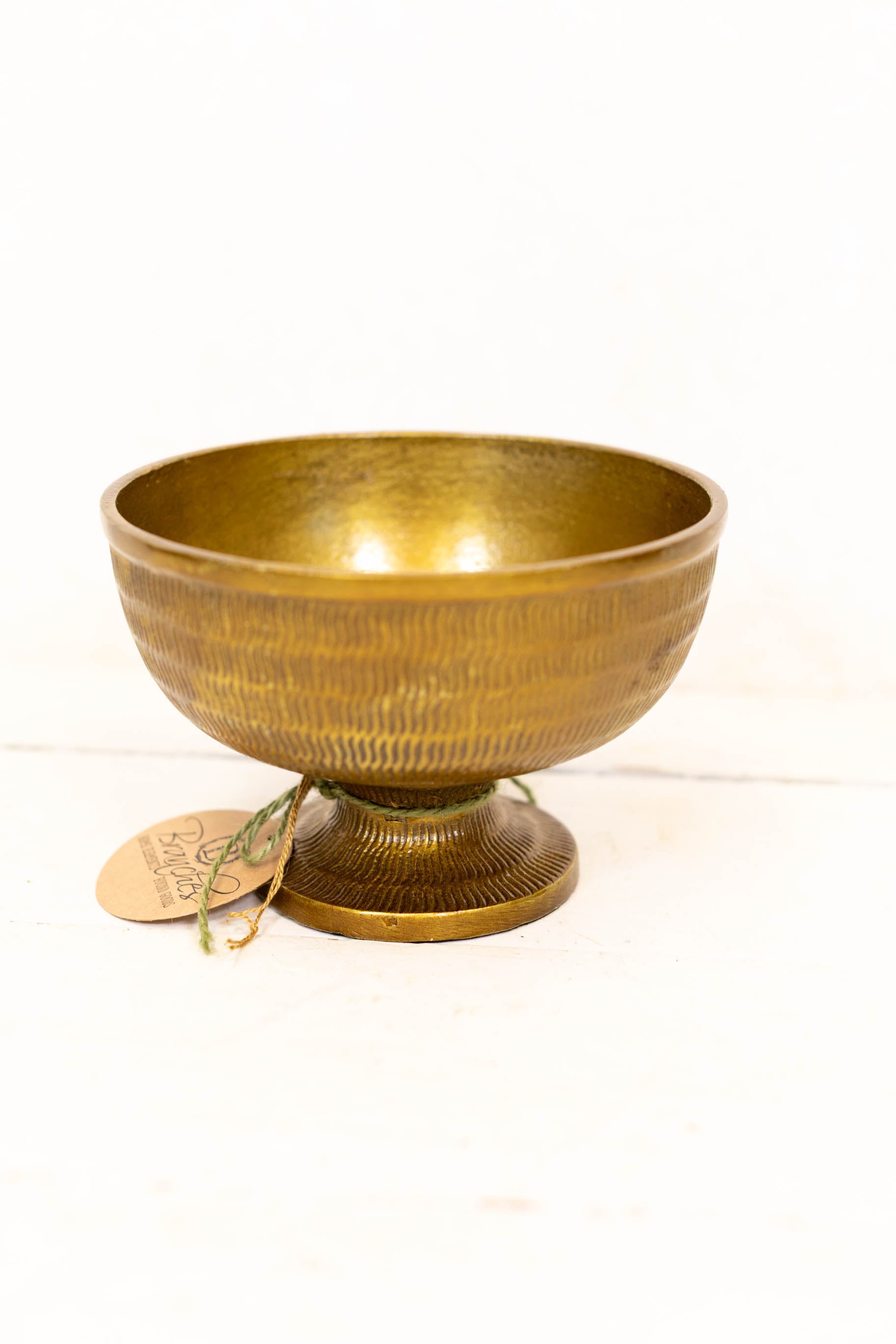 Short Brass Westbrook Compote