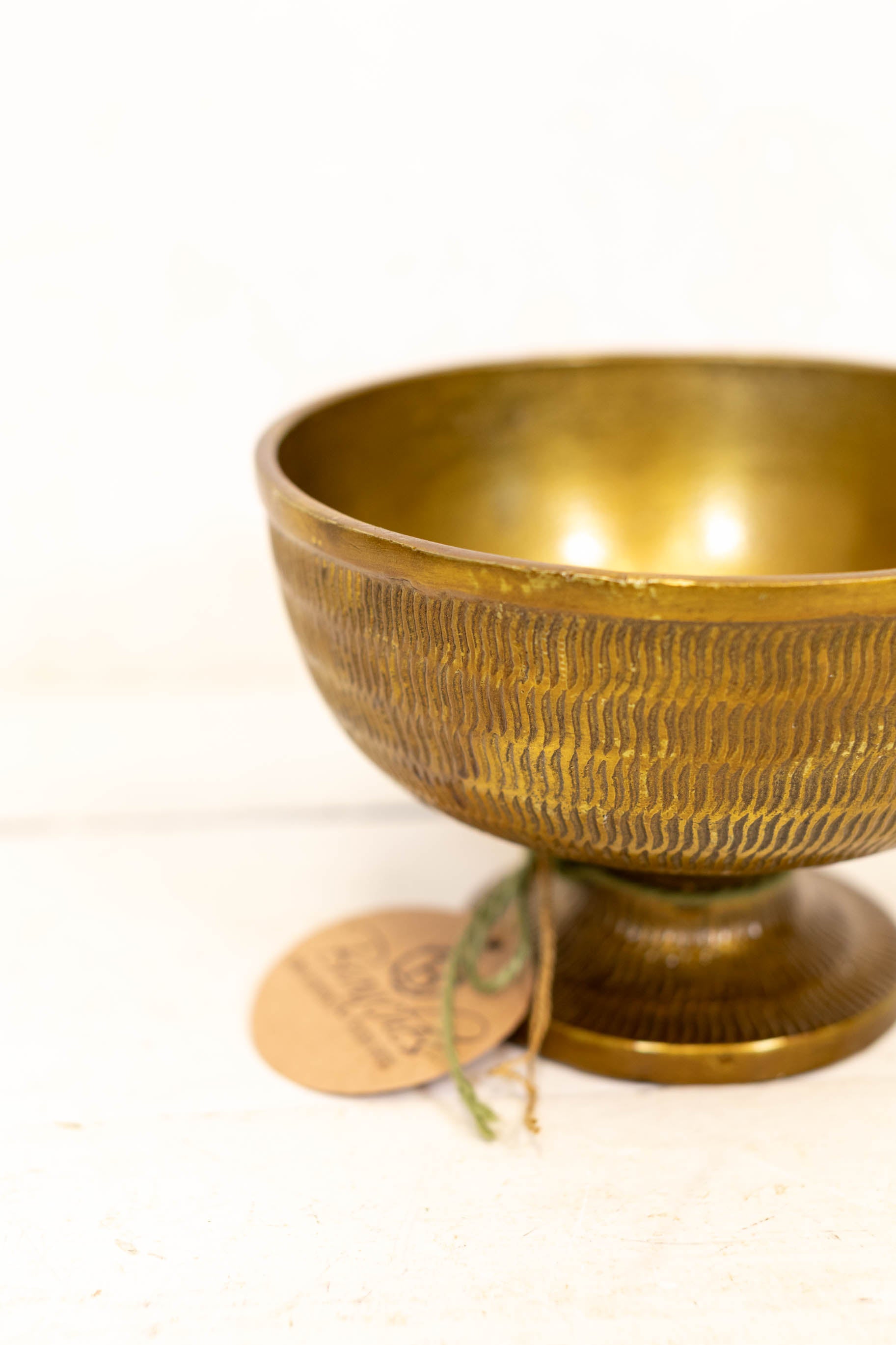 Short Brass Westbrook Compote