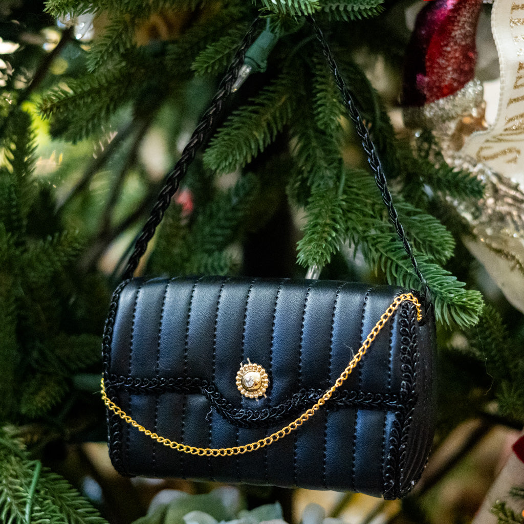 Little Black Purse Ornament