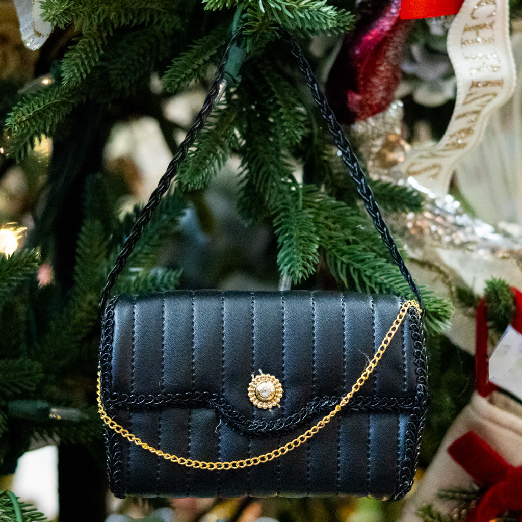 Little Black Purse Ornament