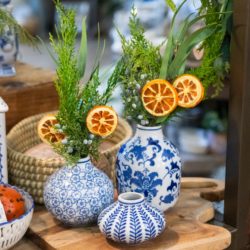 Orange Grove Evergreen Mini Bouquet