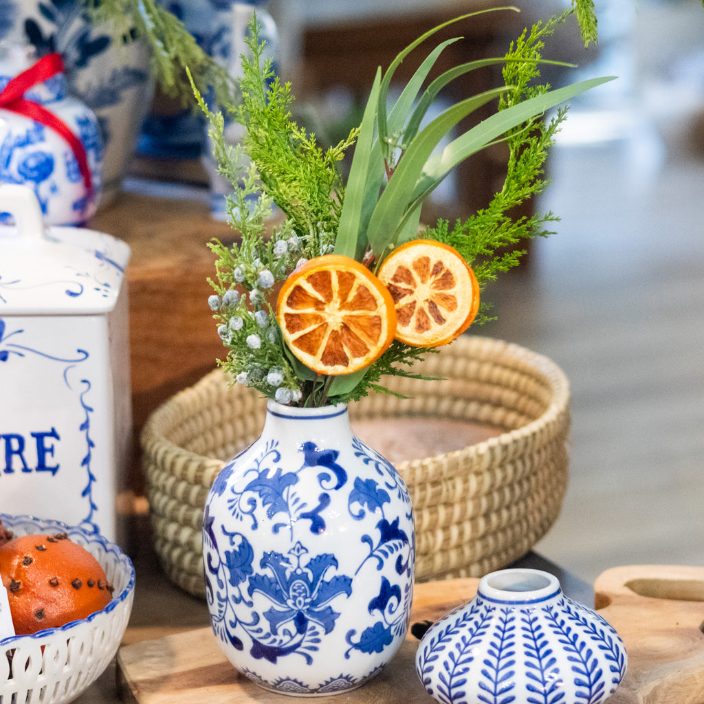 Orange Grove Evergreen Mini Bouquet