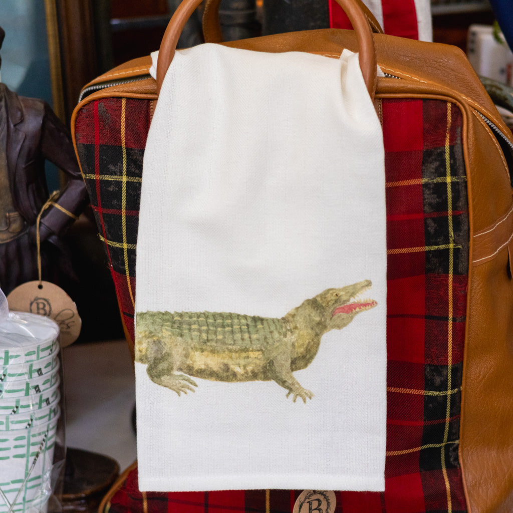 "Tale to Tell" Alligator Dish Towel