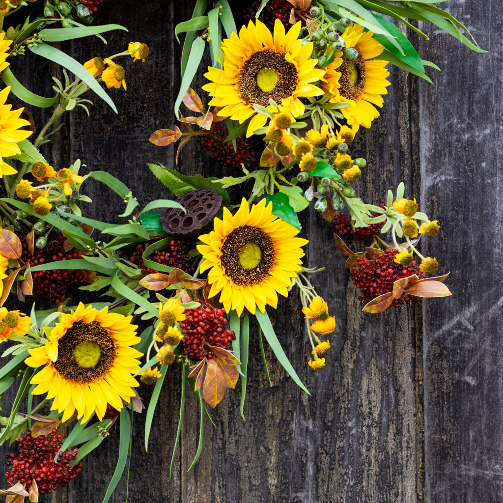 Sunflower Harvest Wreath